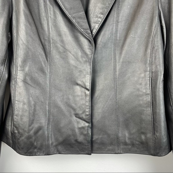 *SOLD Croft & Barrow Lambskin Leather Jacket-Blazer - Picture 7 of 16